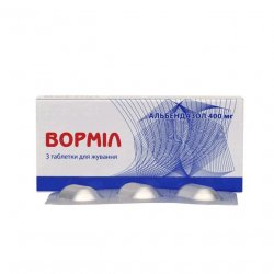 Вормил (аналог Альдазол, Альбендазол) жевательные таблетки 400 мг N3 в Петрозаводске и области фото